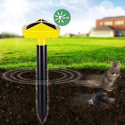 China 3rd Generation Sonic Spike Gopher Mouse Repeller Viable Hunter Pest Repellent Viable IP67 EPA Approved T1 Solar Mole Waterproof for sale