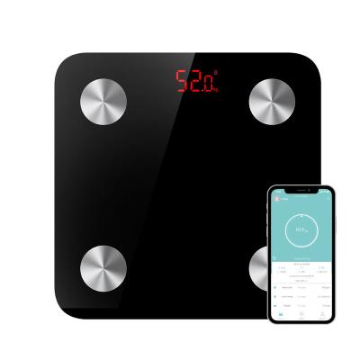 China Smart Body Fat Scale Hot Selling Body Fat Measurement LED Display Tempered Glass Fat Scale Body Platform for sale