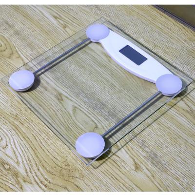 China Personal Weight 180kg 400lbs Mini Bathroom Scales Tempered Glass Weighing Household Bathroom Scale CE Digital FCC for sale