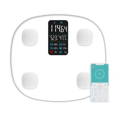 China Blue Tooth Tooth Heart Rate VA Screen App Body Mobile Smart Scale Blue Tooth Scale for sale