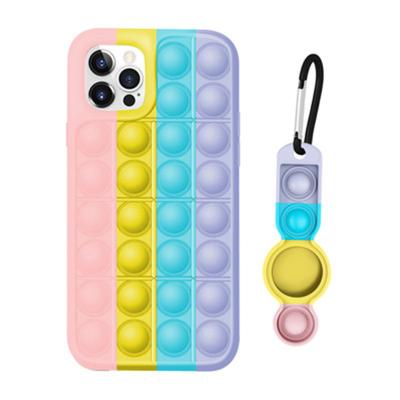 China Hot sellerLiquid shockproof silicone fidgety person toys phone cases for iphone 11 pro max/12 phone cases phone case cover iphones pro pro for sale