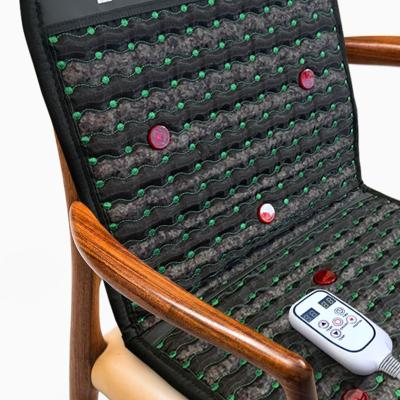 China Crystal Amethyst Negative Photon Anti-Puffiness PEMF Ion Massage Cushion Chair Mat for sale