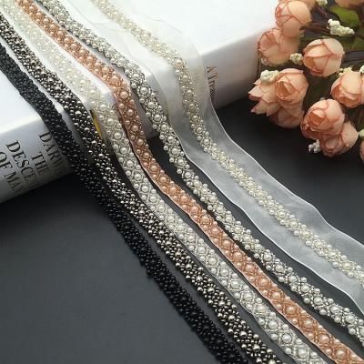 China Sustainable DIY Heavy Manual Beading Garmnet Ornament Accessories Pearl Beads Lace for sale