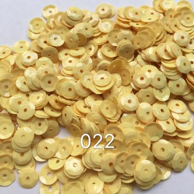 China Abrasion Resistance 2019 Fashion PVC PET Concave Shape Sequins Multi Color Decorative Sequins For Wedding Dress for sale