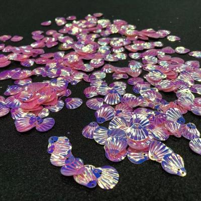 China 2020 hot sale factory wholesale abrasion resistance small shell shaped muliti color sequins garment accessories for sale