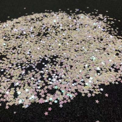 China 2020 Abrasion Resistance Factory Wholesale Hot Selling Multi Color Laser Sequins Garment Star Shaped Small Accessories for sale