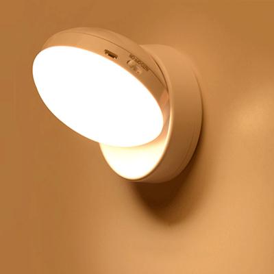 China Modern Wireless PIR Motion Sensor Light LED Night Lights Wall Lamp USB Charging Corridor Bedroom Decoration Home Lighting for sale