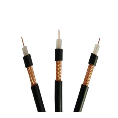 China RF 5 Ohm CCTV Surveillance Telephone Signal SYV 50 Coaxial Cable 50 128 144 RF_Coaxial_Cables 96 Pigtails PTZ Camera Copper Braided Armoring Coaxial Cable SYV 50 3 for sale