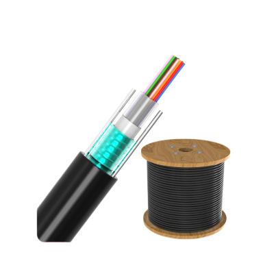 China Signal transmission 24 core fiber optic cable GYXTW outdoor 4 6 8 core fiber optic cable price per meter micro armored 12core fiber optic cable for sale