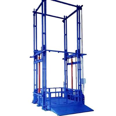 China Building Material Stores Wall Mounted Small Electric Goods Lift Hydraulic Vertical Cargo Lift Freight Elevator For Warehouse for sale