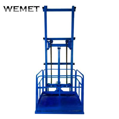 China Vertical Elevator Lift Vertical Lift Warehouse Cargo Stores Warehouse Cargo Lift Guide Rail Goods Hydraulic Freight Elevator For Sale for sale