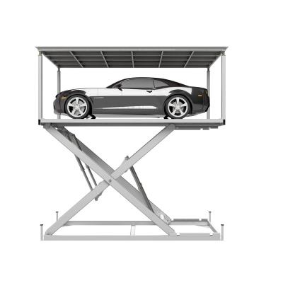 China Customizable Double Platform Hydraulic Car Lift Underground Garage Car Stationary Scissor Lift For Sale 5t for sale