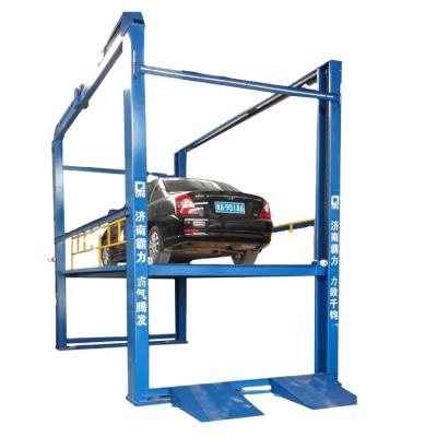 China Underground Garage Parking Lift Double Deck Equipment 4 Post Car Lift 3000mm*6000mm for sale