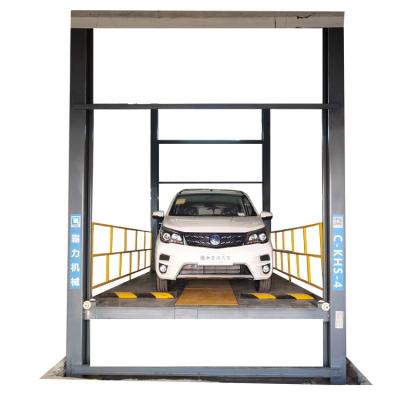 China Hydraulic Auto Parking Lift Four 4 Post Car Garage Lift Outdoor Car Equipment Lift Platform Hydraulic Vertical Car Lift 3000mm*6000mm for sale