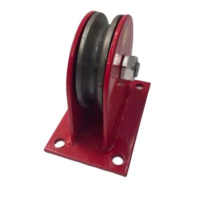 China Pulley Wire Rope Guide Wheel Bearing Steel Wheel Lifting Fixed Pulley Block for sale