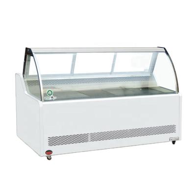 China PHIYOND SSG-B Single-temperature Supermarket Sliding Glass Doors Food and Meat Fridge Display Freezer Showcase for sale