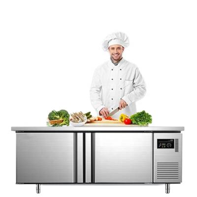 China PHIYOND GZT-1800X800X800 Single-temperature/Double-temperature Stainless Steel Workbench Refrigerator Fresh-keeping Refrigerated Fresh-keeping Table for sale