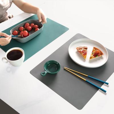 China Viable Cup Mat Coasters Kitchen Accessories Silicon Mat Heat Resistant Waterproof Insulation Kitchen Tools Instruments 40*30CM for sale