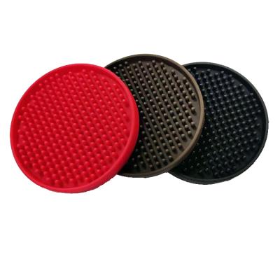 China Viable Round Heat Resistant Silicone Mat Drink Cup Coasters Pot Holder Table Place Mat Kitchen Accessories Non-Slip Silicone Mat for sale