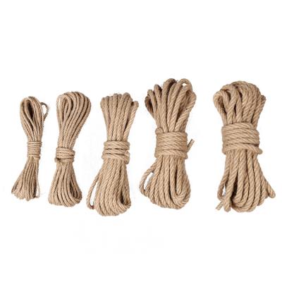 China Hemp Bondage Jute Hemp Rope DIY Props Photo Wall Decorative Used Wrapping Manual Rope for sale