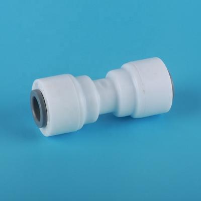 China 1/4 Straight Plastic Unions Quick Fittings Hose Quick Connect Push Pipe Faucet Airline Connectors Round Equal for sale