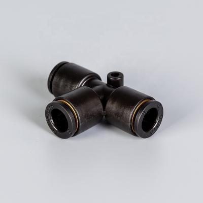 China High Quality 3 Way Black Tube Pneumatic Fit PE for sale