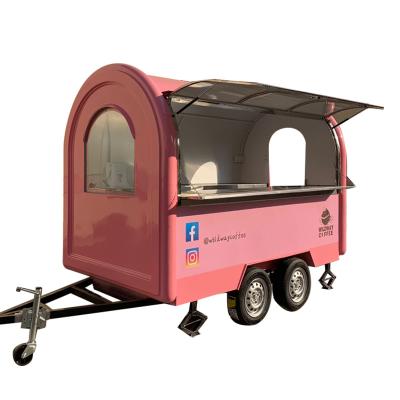 China New style mobile vegetable processing plant electric food cart ice cream clink carts pizza cart for sale