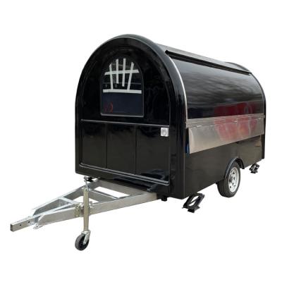 China Vegetable processing factory street hot dog bike food vending cart with small fridge pizza fast food cart bike for sale