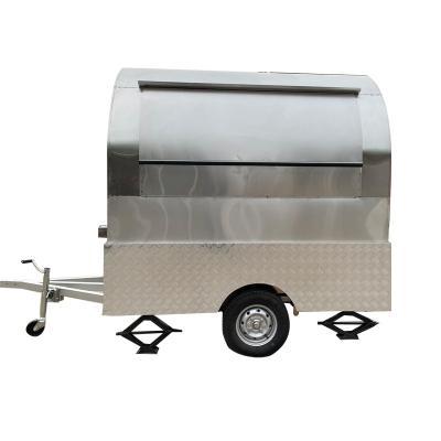 China Good quality vegetable processing factory hot sale food trailer cart for sale