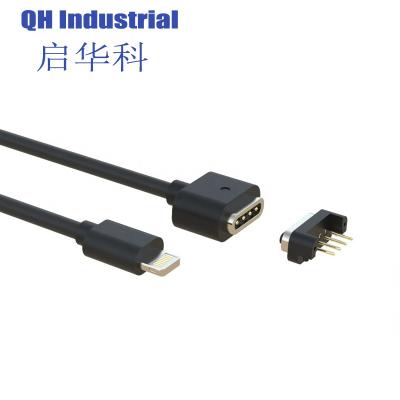 China Fast Charging 4pin Mobile Phone Cable Connector Usb Cable Magnetic Light Data Cable for sale