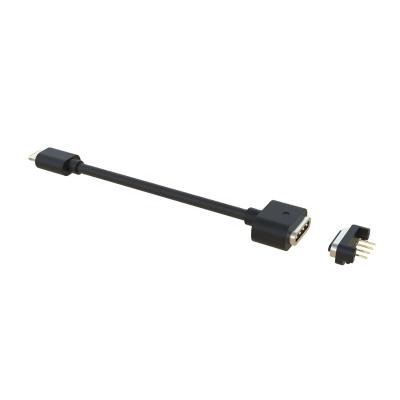 China Mobile Phone Connector 4 Pin Magnetic Connector USB Cable Power Electrical Plugs Magnetic Charger Cable for sale