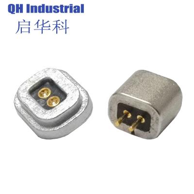 China Fill Male and 2pin Female Magnetic Pogo Pin Power Connector for PCB Without Cable for sale