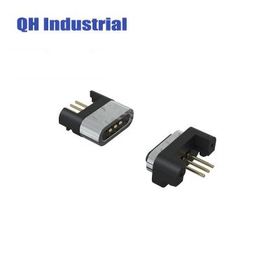 China High quality magnetic dc 3 pin pcb series 12v pogo plug male connector for sale