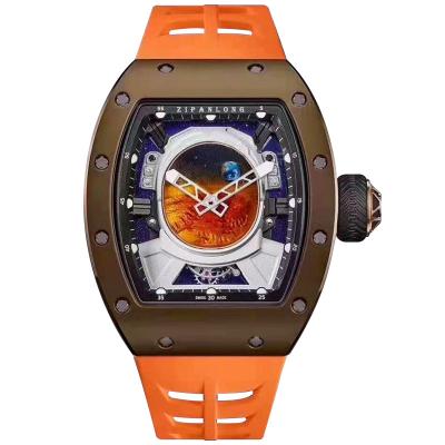 China Richard Space Ceramics Men's RM52 Day/Date Watch Glow in the Dark Luxury Large Dial Waterproof Fully Automatic Mechanical Watch for sale