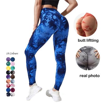 China High Fitness Logo Women Tie Dye Custom Printed Breathable Workout Compression Leggings Plus Size Active Wear Yoga Arm Warmers For Women for sale