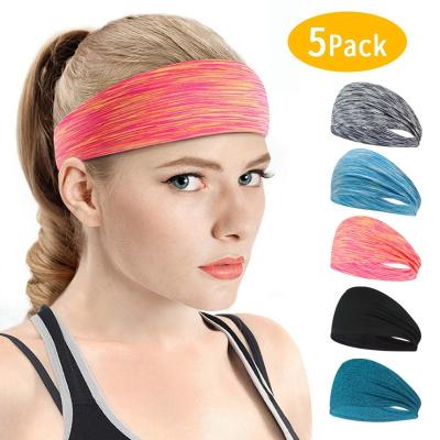 China Custom Street Style Elastic Sporty Fit Hair Bands Men's and Women's Yoga Head Band Men's and Women's Male Yoga Hair Bands for sale