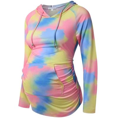 China Custom Women's Radiation Protection Cotton Soft Comfy Modal Hoodie Plus Size Streetwear Tie Dye Maternity Clothes Skin Care Hoodies for sale