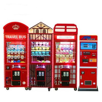 China British Style New Toys Dolls Crane Claw Machine Excavator Simulation Game Machine Coin Operated Gift Game Machine for sale