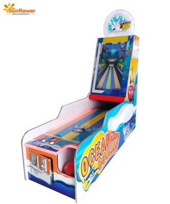 China Amusement Arcade Coin Operated Redemption 1 Player Ocean Bowling Video Game Machine for sale