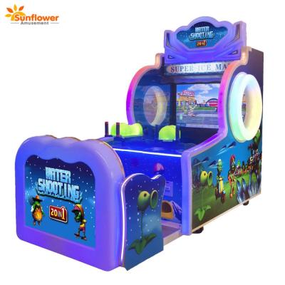 China Popular Video Arcade Machine Plants VS Zombies Game Ice Man Water Gun 3D Shooting Game Machine for sale