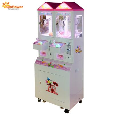 China 2 Players Coin Operated Mini Claw Crane Arcade Game Machine Mini Toy Catcher Machine for Sale for sale