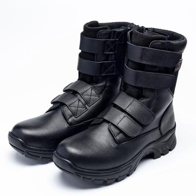 China Anti-slip prevent puncture steel toe safety shoes, fire protection prevention shoes, bare rescue shoesLeather rescue boots for sale