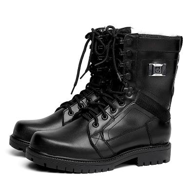 China Factory Direct Chargeable Usb Battery Heated Neutral Combat Boots Winter Usb OEM Customs Officers Training Boots for sale