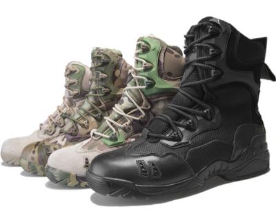 China Fashion trend style factory direct sale camouflage multi outdoor leather boots drop out training boots for sale