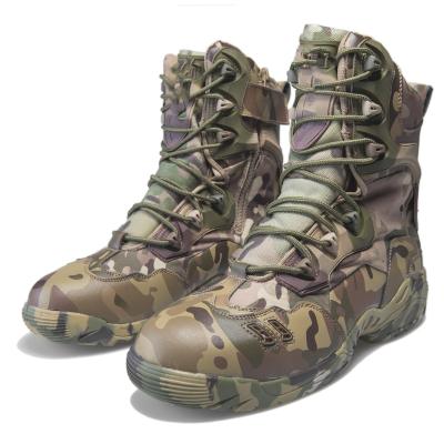 China Fashion Trend Waterproof Outdoor Camouflage Boots Anti-Slip Training Boots Armee Boots With Zipper for sale