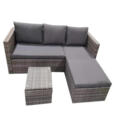 China Outdoor Garden Sofa Furniture Rattan Garden Set Modern Outdoor Poly Rattan Wicker Furniture Garden Set for sale