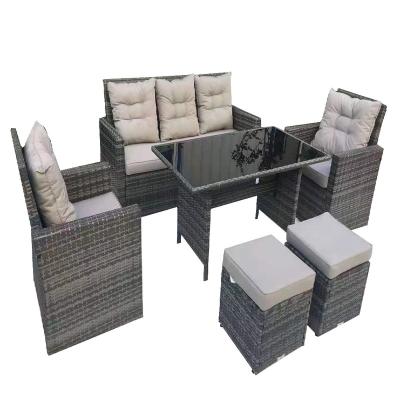 China Hot Selling Stock Patio Outdoor Garden Furniture Contemporary Ready Shipping Wicker Rattan Sofa Furniture for sale