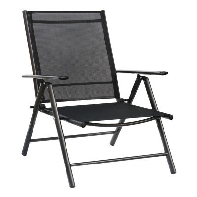 China Durable Modern Outdoor Armchair Garden Furniture Aluminum Folding Garden Chairs for sale