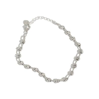 China 2020 Trend Trendy Bracelet 925 Sterling Silver Jewelry Simple Fashion Chain for sale