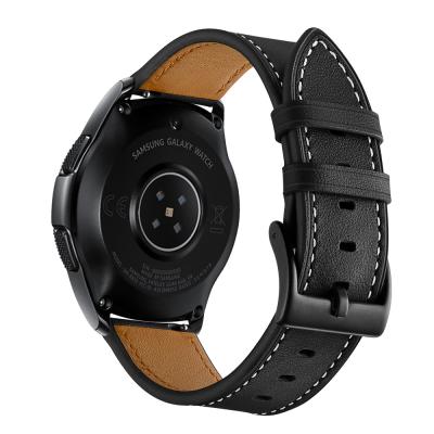 China Adjustable Classic Buckle Band Leather Strap For Samsung Galaxy Watch 2 Gear S2 Gear S2 Gear S3 Leather Strap Active Classic Band for sale